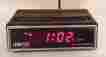 1108 Spartus Basic Digital Electric Alarm Clock Battery Backup Compact Red Led