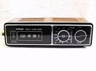 113p Unimark Vintage 1970s Flip Clock Radio Wood Grain Am-fm