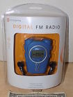 14379 Iconcepts Blue Fm Digital Radio Lcd Clock Alarm 021331123794