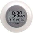 1750 Taylor Usa Atomic Wall Clock W Thermometer 9.25 077784024508