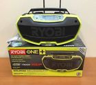 205999646 Ryobi Hybrid Stereo Bluetooth Wireless Technology Radio Portable 033287163274