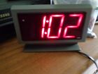 3112 Advanced Advance Alarm Clock Model Back Up Battery Large Red