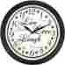 32032 Westclox Round Live Love Laugh Message Clock 12 844220005939