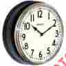 32041ab Westclox Round Vintage Kitchen Classic Clock Black 12 844220006011
