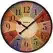 32897 Westclox Round Multicolor Dial 12 Clock 844220006837