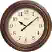 33883p Westclox Realistic Woodgrain Wall 10 Clock 844220004109