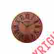 33892 Westclox 12 Solid Wood Clock 844220006912