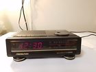 3737 Soundesign Vintage Black Electronic Digital Clock Tested