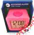 550150779 70910 Equity By La Crosse Soft Cube Lcd Battery Operated Travel Alarm Clock New-pink 047404709108