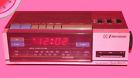 5677 Emerson Vintage Dual Radio Alarm Clock Woth Battery Backup Red
