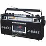 606540026977 Qfx Boombox Black Radio Cassette Usb Sd