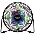61412545 Sharper Image Led Clock Table Top Fan In 8152140204748