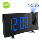 619125679604 Pictek Projection Clock Alarm Digital Dimmable Fm With
