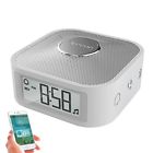632096498265 Beetop Portable Alarm Clock With Bluetooth Speaker Digital