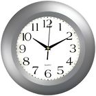 6409 Timekeeper Round Silver Frame 11 Wall Clock 019647064092