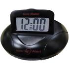 650518101289 Sonic Shaker Alert Tm Travel Alarm Clock Black