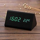 655852 Led Alarm Clock Wooden 7329521655852