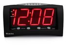 66705a Westclox Triad Alarm Clock With Large Red Led 844220000644