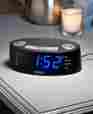 690065-8aua Encore Technology Auto Set Dual Alarm Clock Automatically Adjusts To Time Change