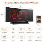 697144291007 Unbranded Projection Snooze Alarm Clock Backlight Wall Projector