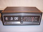 7-4300f Radio Fm Electric Tested 1970 Vtg Retro Clock Ge Alarm Great Flip