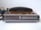 7-4712 Ge Vinta Neral Electric Clock Radio Telephone Woodgrain Finish Tested