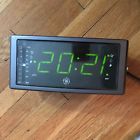 7-4853-a Ge Digital Alarm Stereo Cd Player Clock Radio Green Led