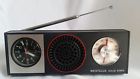 80144 Westclox Vintage Travel Analog Alarm Clock Radio Portable With Bag