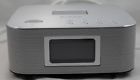 851551 Brookstone Dual Alarm Clock Radio Iphone Dock Charger