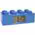 9002151 Schylling Associates New Lego Brick Digital Alarm Clock Lcd Screen Snooze Button Quartz Movement Blue 841110191130