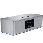 925101344m Boytone Silver Bt Clock Radio With Blue Led 642014747276 925101344m Boytone Silver Bt Clock Radio With Blue Led 642014747276