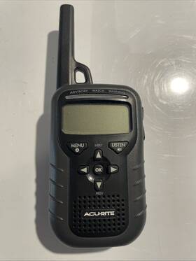 8553 Acu-rite Handheld Portable Weather Radio Tested Working