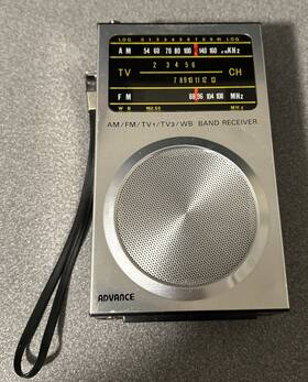 Tv-505 Advance Vintage Am-fm-tv-weather Band Portable Radio