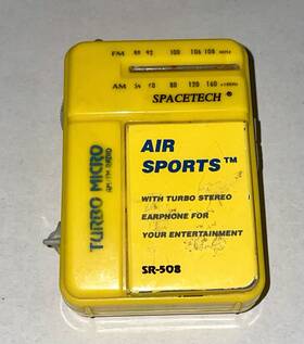 Sr508 Air Sports Vintage - Turbo Micro Am Fm Radio Mini Tested Working