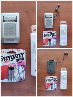Cr-as75w Aiwa Am Fm Portable Radio Rare