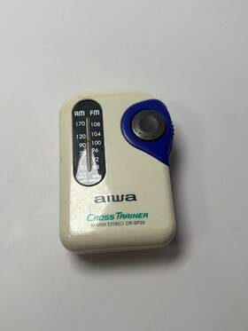 Cr-sp20 Aiwa Crosstrainer Am Fm Stereo Personal Sports Armband Radio Works Rare