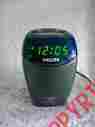 Aj3957 Gentle Wake Philips Vintage Clock Radio Alarm Royal Blue Works Great
