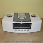 Atc-969 Alarm Dsp Led Digital Living Solutions Model Red Radio White Clock Fm