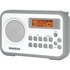 Pr-d18gr Alarm Sangean Radio Digital Clock Gray Fm Portable