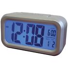 70045 Alarm Silver Backlight Lcd Westclox Display Smart Clock Digital