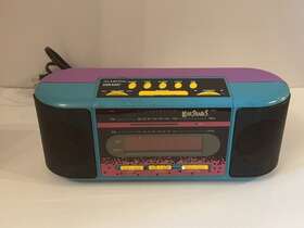 Ks-1021 Alaron Vintage 1990s Kool Shades Alarm Clock Radio For Parts Or Repair