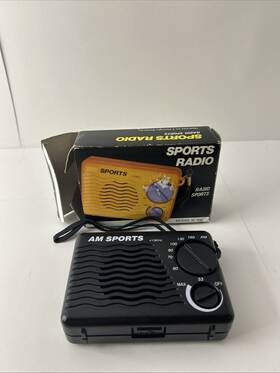 Am Sports Ic-200 Vintage 1970s Radio Model Ic 200 With Original Box And Strap Black