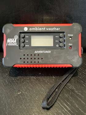Wr-111 Ambient Weather Noaa Adventurer Emergency Radio With Solar And Hand Crank No Cord