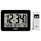 88909 Atomic Clock Outdoor Indoor Skyscan Digital Temperature Cons