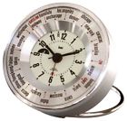Bai.510.sw Bai World Trotter Alarm Travel Clock Silver White 606090510797
