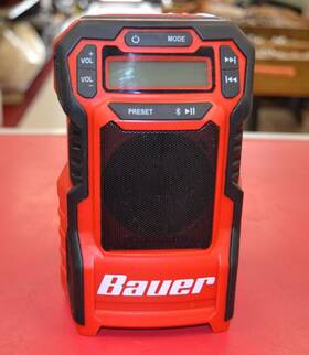 Bauer 792363648257 20v Cordless Compact Radio B/t And 1 1.7a Rapid Charger Bauer 792363648257 20v Cordless Compact Radio B/t And 1 1.7a Rapid Charger