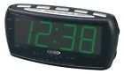 Jrc-208 Black Alarm Green Led Clock 1.8- Radio Jensen Fa Display