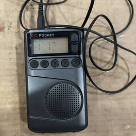 C. Crane 696575323622 Cc Pocket Am Fm And Noaa Weather Radio With Clock Sleep Timer