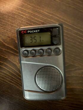 C. Crane Rad21 C. Cc Pocket Am Fm And Noaa Weather Radio With Clock Sleep Timer
