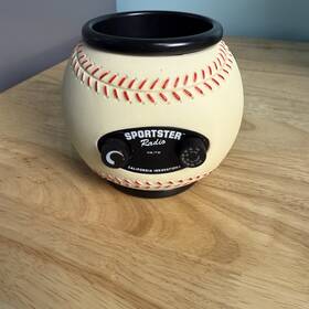 California Innovations 061282114748 Sportster Baseball A.m./fm Radio Desk Organizer Drink Holder Works